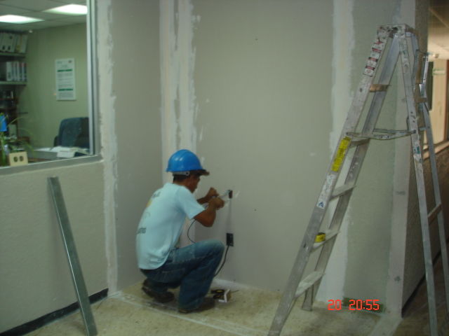trabajo hecho con tabla roca